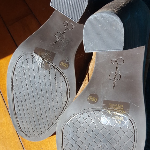 Suede leather booties sz 6.5 Jessica Simpson - Picture 5 of 7